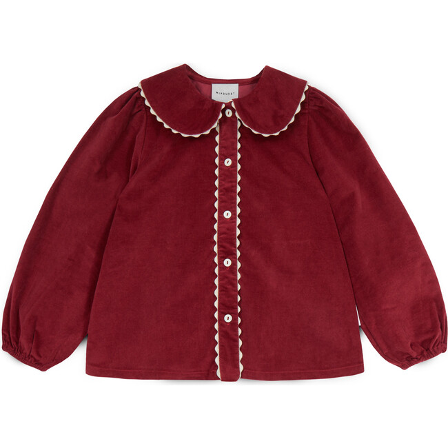 Emma Corduroy Blouse, Biking Red