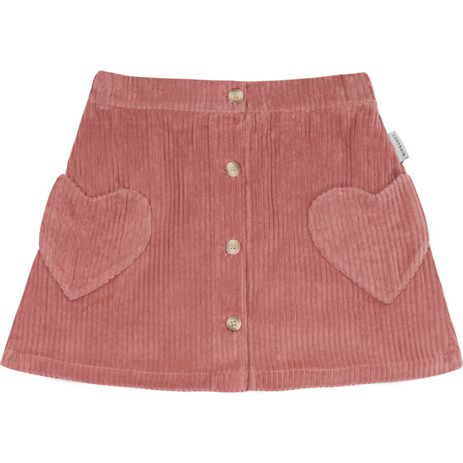 Cuore Corduroy Skirt, Faded Rose