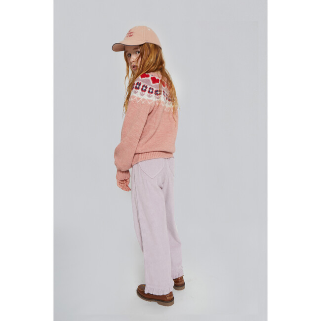 Greta Nordic Sweater, Nude Pink - Sweaters - 3