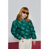 Gaia Flower Jacket, Emerald Green - Jackets - 3