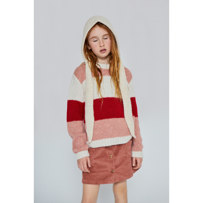 Cuore Corduroy Skirt, Faded Rose