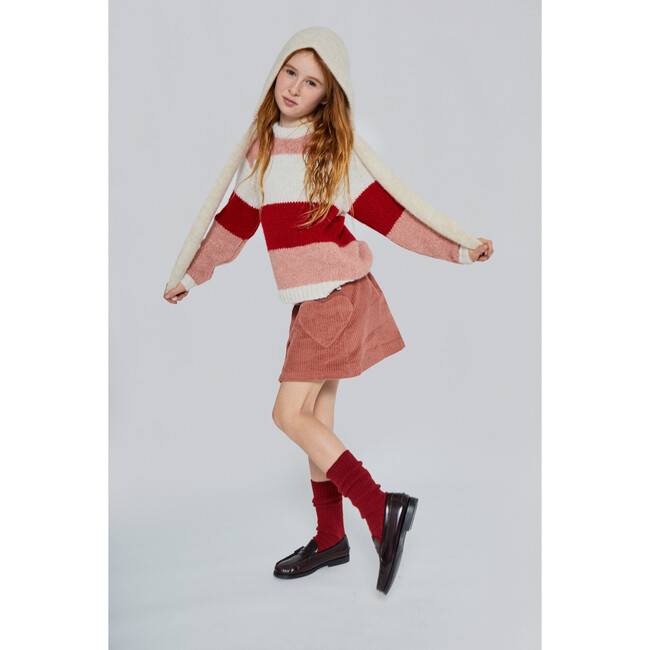 Cuore Corduroy Skirt, Faded Rose - Skirts - 3