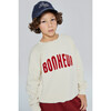 Bonheur Felpa Sweatshirt, Ecru - Sweatshirts - 2