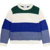 Alina Sweater, Blue/Green - Sweaters - 1 - thumbnail