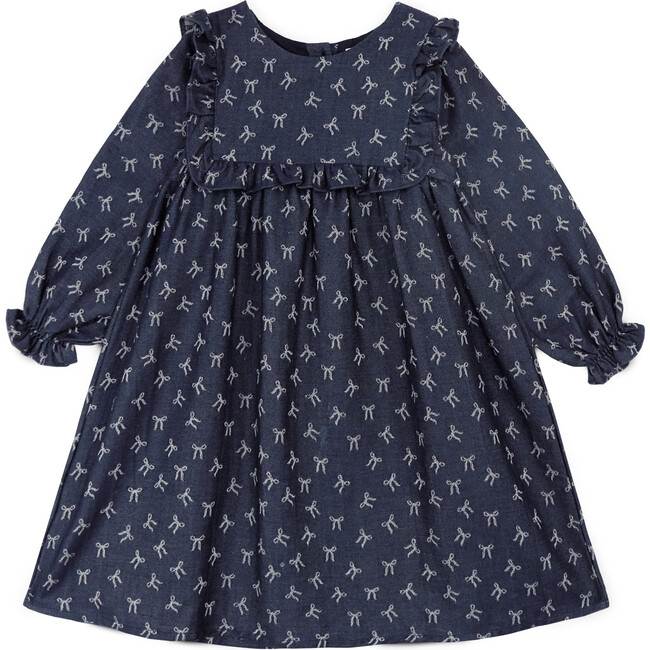 Amandine Dress, Dark Blue