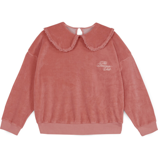 Aurora Velvet Sweatshirt, Faded Rose
