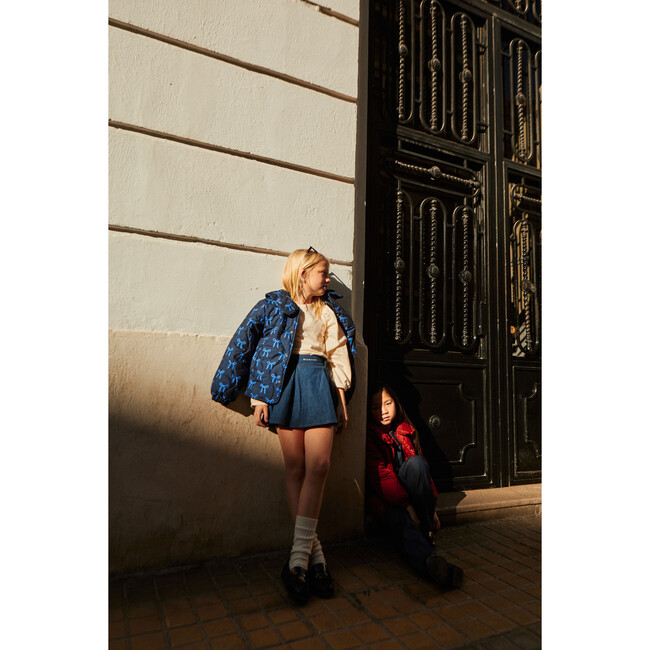 Anita Knot Jacket, Blue - Jackets - 4