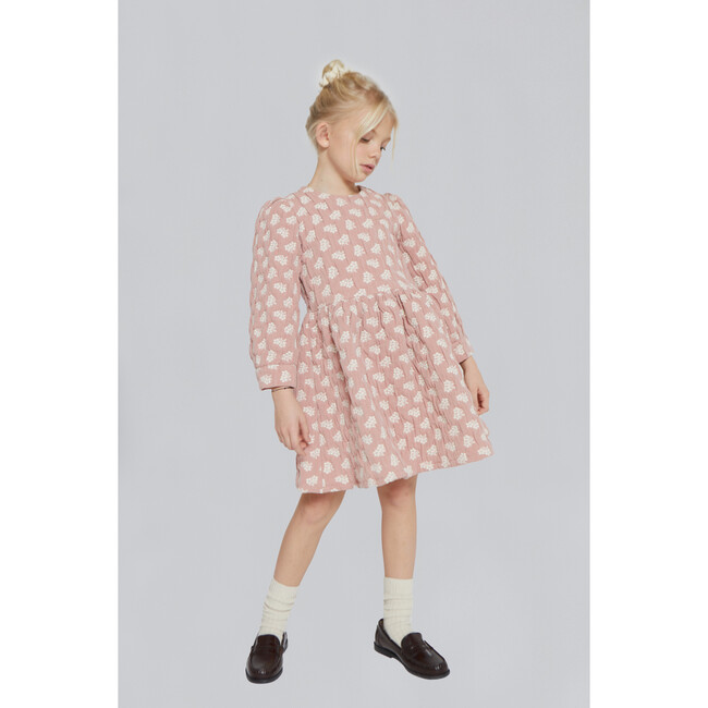 Anita Flower Dress, Faded Rose - Dresses - 4