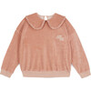 Aurora Velvet Sweatshirt, Pink Nude - Sweatshirts - 1 - thumbnail