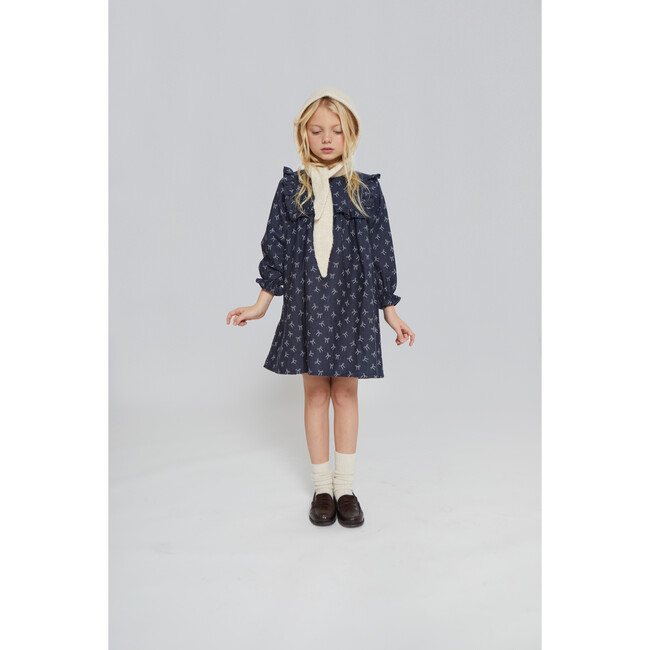 Amandine Dress, Dark Blue