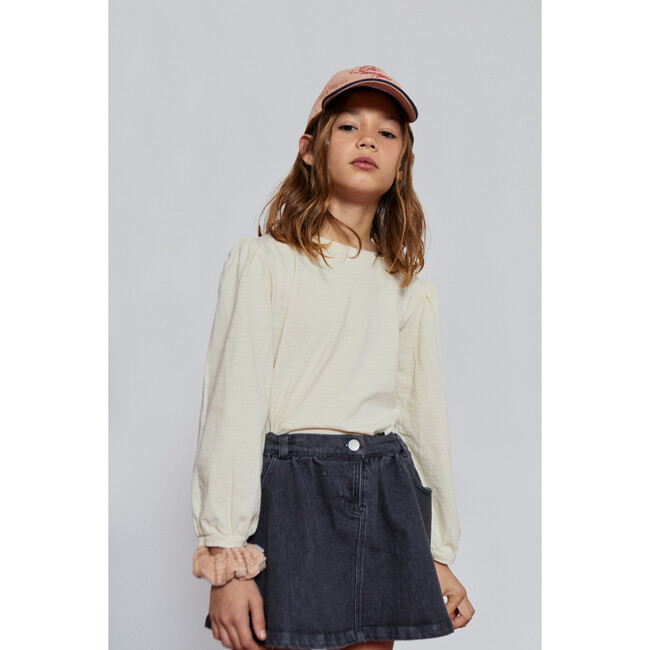 Andrea Denim Skirt, Grey - Skirts - 3