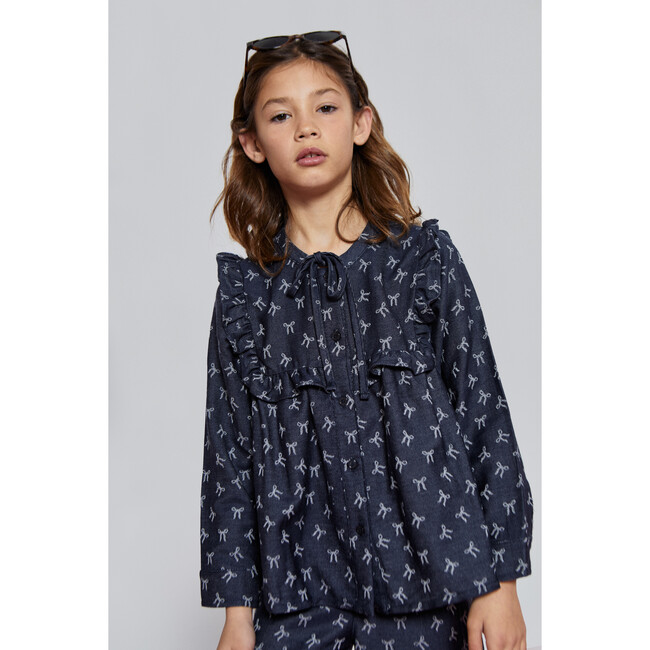 Amandine Blouse, Dark Blue