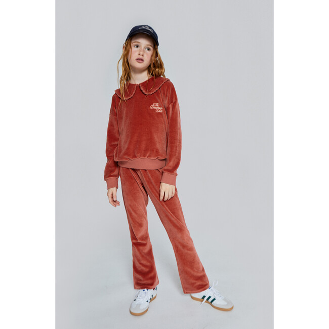 Aurora Velvet Sweatshirt, Faded Rose