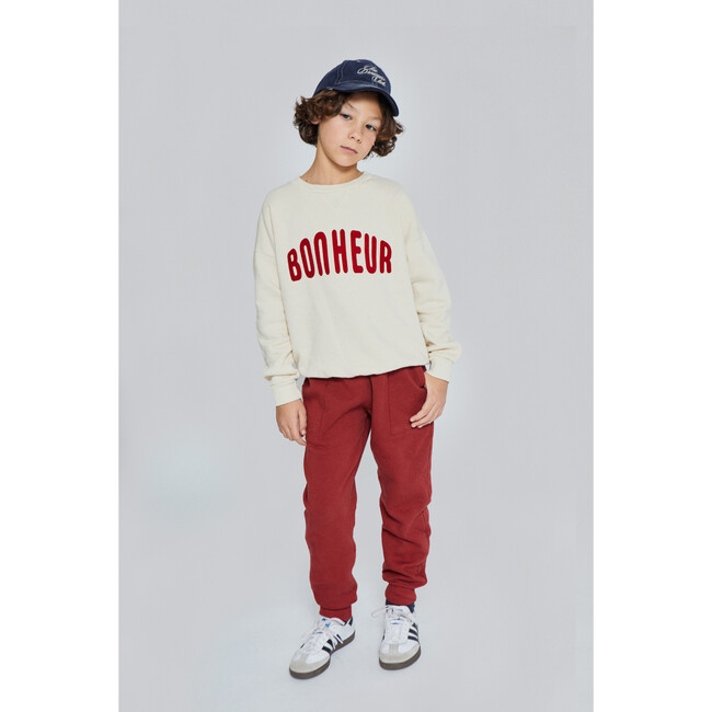 Bonheur Felpa Sweatshirt, Ecru - Sweatshirts - 3