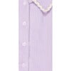 Gala Corduroy Point Collar Wavy Ribbon Trim Jacket, Mauve - Jackets - 4 - thumbnail