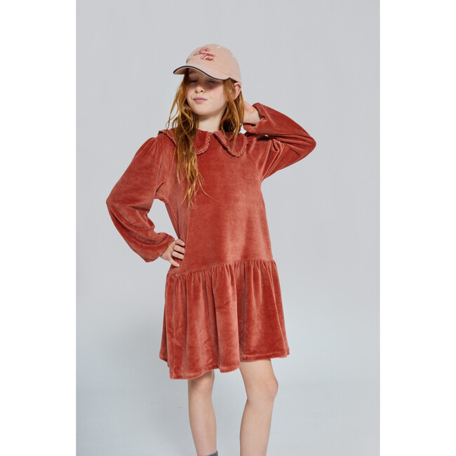 Aurora Velvet Dress, Faded Rose