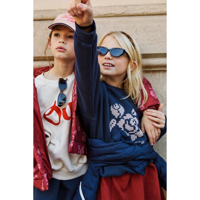 Adela Felpa Sweatshirt, Dark Blue - Sweatshirts - 4