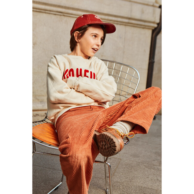 Bonheur Felpa Sweatshirt, Ecru - Sweatshirts - 4