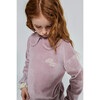 Aurora Velvet Sweatshirt, Mauve - Sweatshirts - 3 - thumbnail
