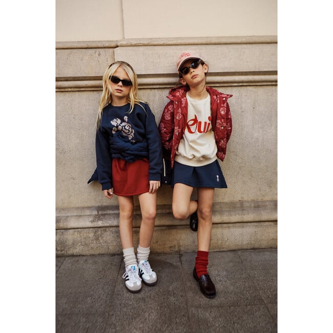 Adela Felpa Sweatshirt, Dark Blue - Sweatshirts - 5