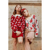 Alma Flower Sweater, Ecru/Rio Red - Sweaters - 5