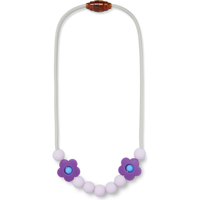 Plum Daisy Sensory Necklace - Necklaces - 1