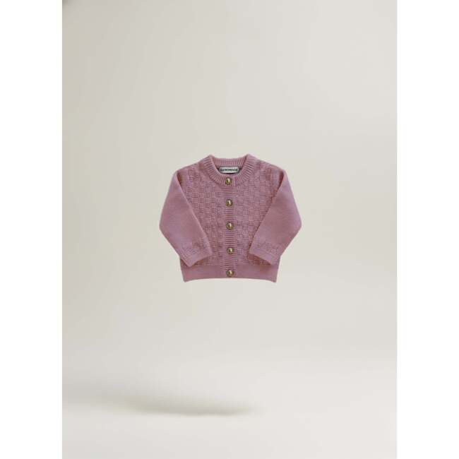The Aspen Cashmere Baby Cardigan, Rose