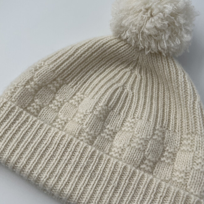 The Aspen Cashmere Baby Beanie, Cream