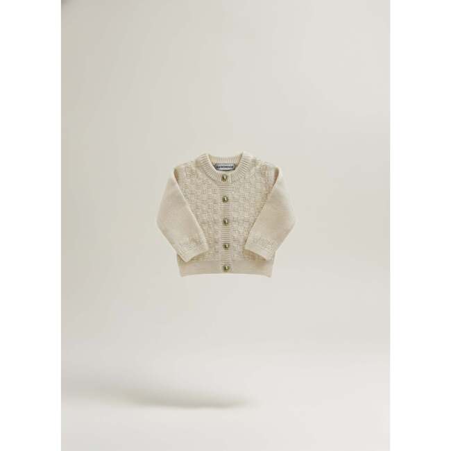 The Aspen Cashmere Baby Cardigan, Cream