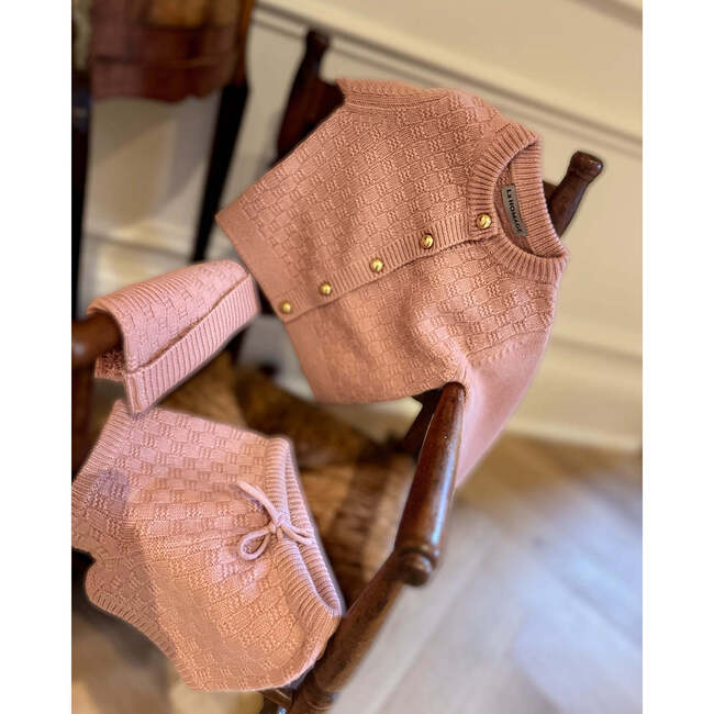 The Aspen Cashmere Baby Bloomer, Rose