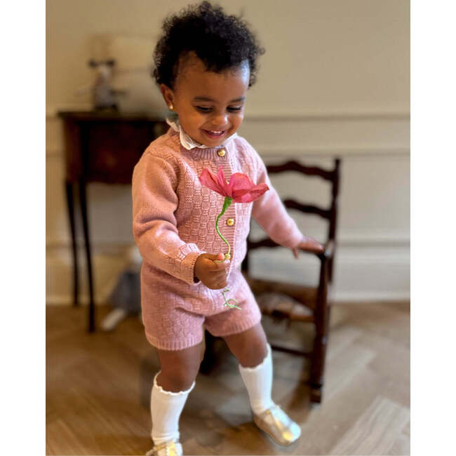 The Aspen Cashmere Baby Bloomer, Rose - Bloomers - 3