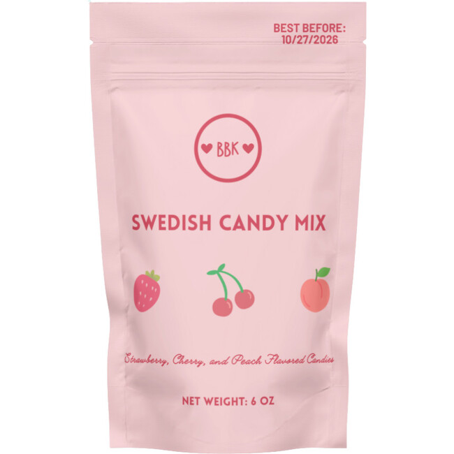 Swedish Candy Mix, Cherry, Strawberry, and Peach