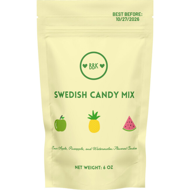 Swedish Candy Mix, Sour Apple, Pineapple, and Watermelon