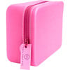 Silicone Glitter Zipper Pouch, Pink - Makeup Bags - 1 - thumbnail
