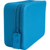 Silicone Glitter Zipper Pouch, Blue - Makeup Bags - 1 - thumbnail