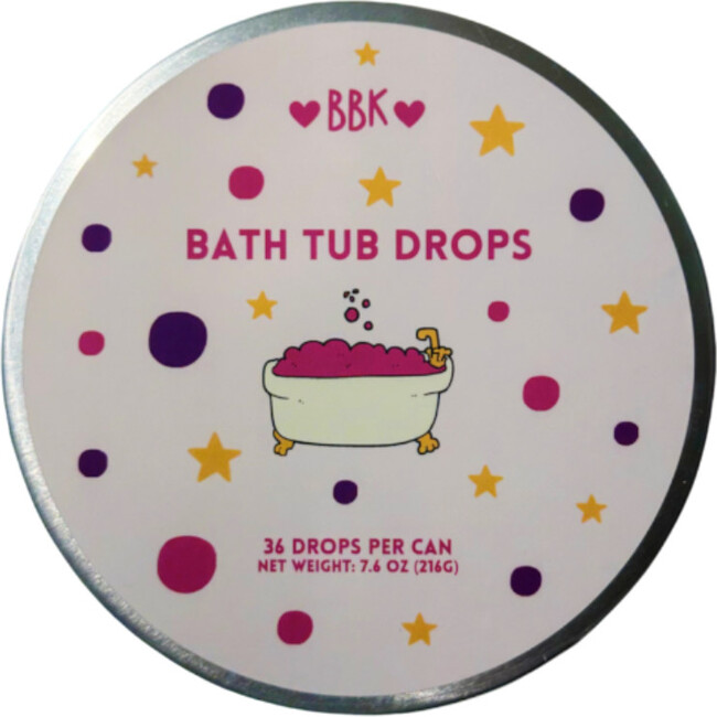 Bath Tub Color Drops, Pink and Purple