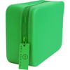 Silicone Glitter Zipper Pouch, Green - Makeup Bags - 1 - thumbnail