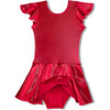Red Dizzy Velvet Twirl Dress - Dresses - 2