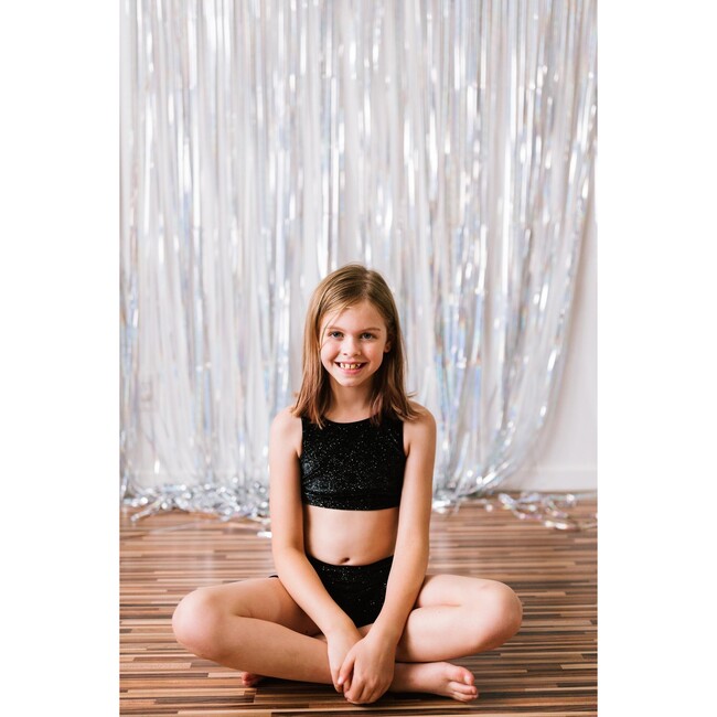 Twinkly Velvet Black Velvet Bra Crop