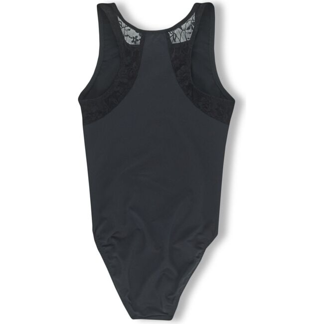 Power Ballet Black Racer Back Leotard