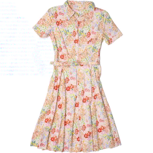 Women's Isabella Belted Dress Prospect Park, Orange/Multi - Dresses - 1