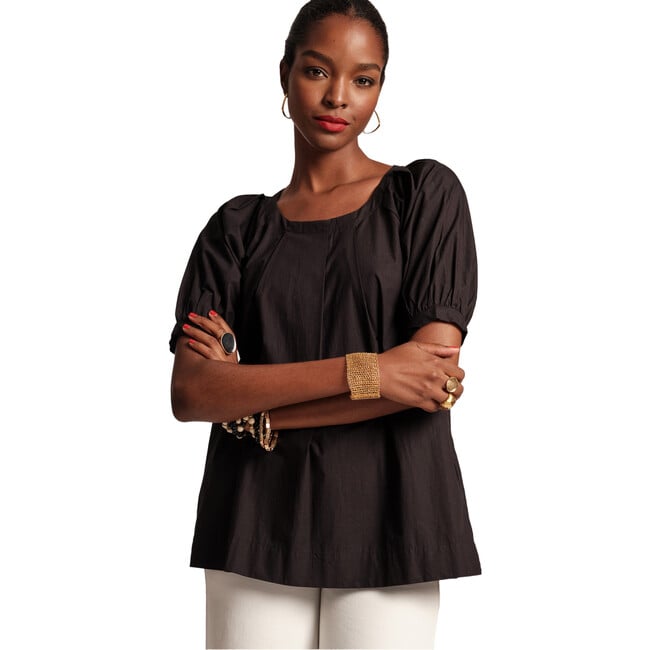 Women's Zonda Top, Black - T-Shirts - 1