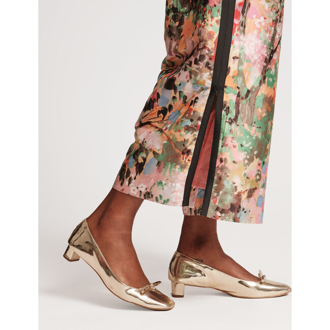 Mary Mini Block Heel Vegan, Platino