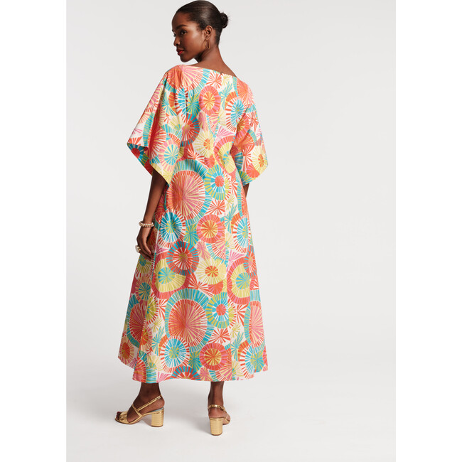 Women's Spinnaker Maxi Dress Starburst, Aqua/Multi