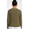 Women's Striped Top, Navy Thick/Mustard Thin - Base Layers - 3 - thumbnail