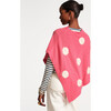 Women's Le Petit Poncho Embroidered Flowers, Pink/Oyster - Cardigans - 3 - thumbnail