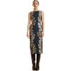 Sleeveless Bonded Midi Dress, Black/Gold - Dresses - 2