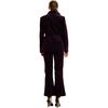 Velveteen Fitted Blazer, Purple - Blazers & Sport Coats - 3