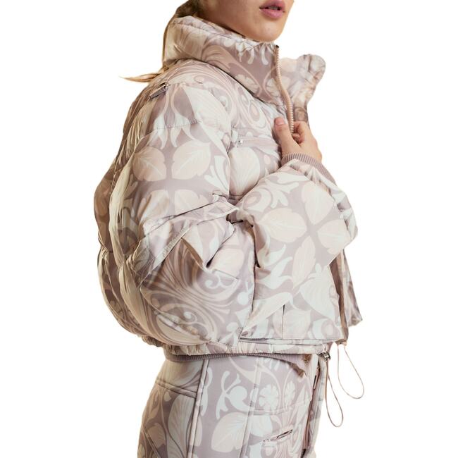 Puffer Jacket, Taupe Multi