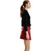 Leather Wrap Skirt, Red - Skirts - 2